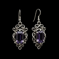 NEW: Thorns Of Devotion Gothic Ring - Dark Amethyst