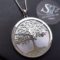 large tree of life winter necklace
