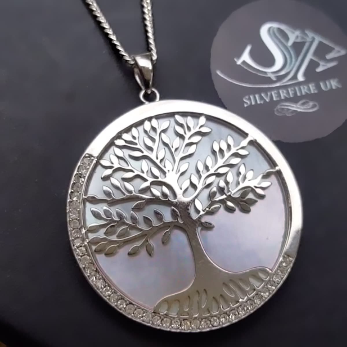 large tree of life winter necklace