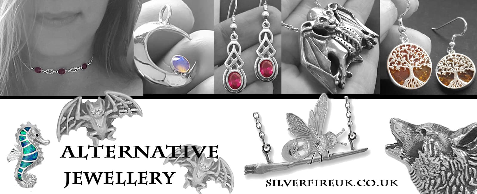Unusual Jewellery Silver,  Alternative Jewellery, Solid Silver Jewellery UK