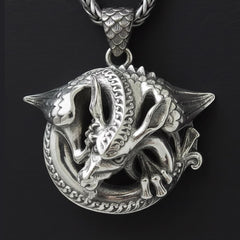 NEW: Handmade Westminster Dragon Gargoyle Gothic Necklace, Solid Silver