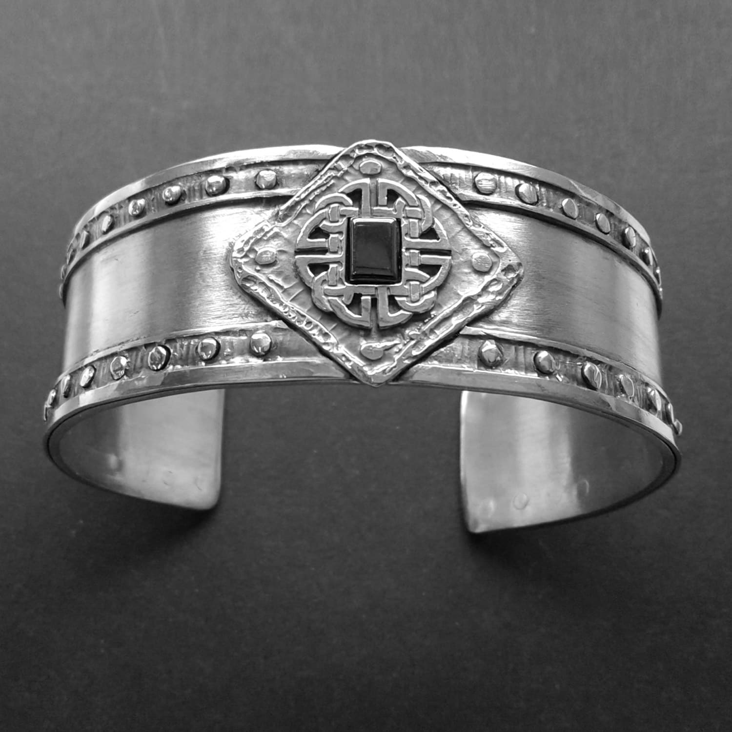 handmade bangle celtic shield bracelet sterling silver 