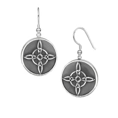 Witches Knot Earrings, Handmade Solid Silver