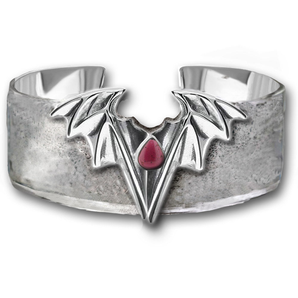 wide gothic bat bangle 