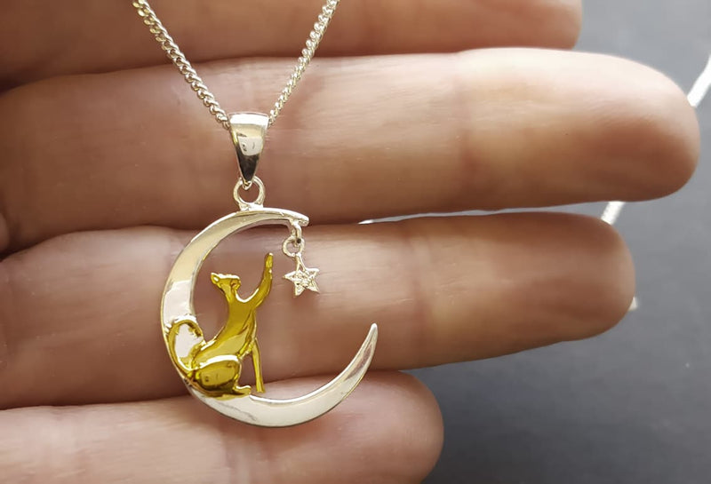 celestial cat necklace 