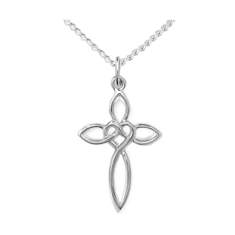 Celtic Love Knot Necklace, Celtic Cross Necklace
