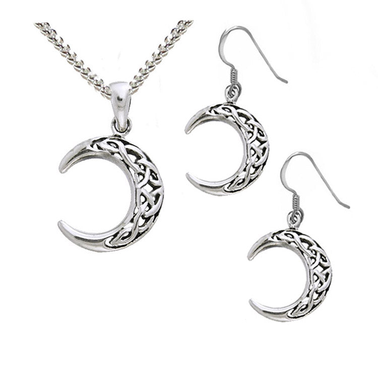 celtic moon jewellery set