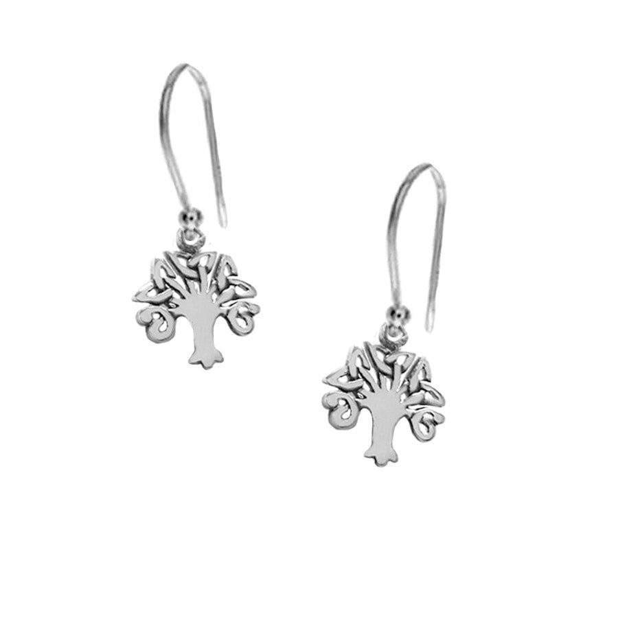 Small Tree Of Life Celtic Dangle Earrings