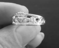 claddagh ring plain silver