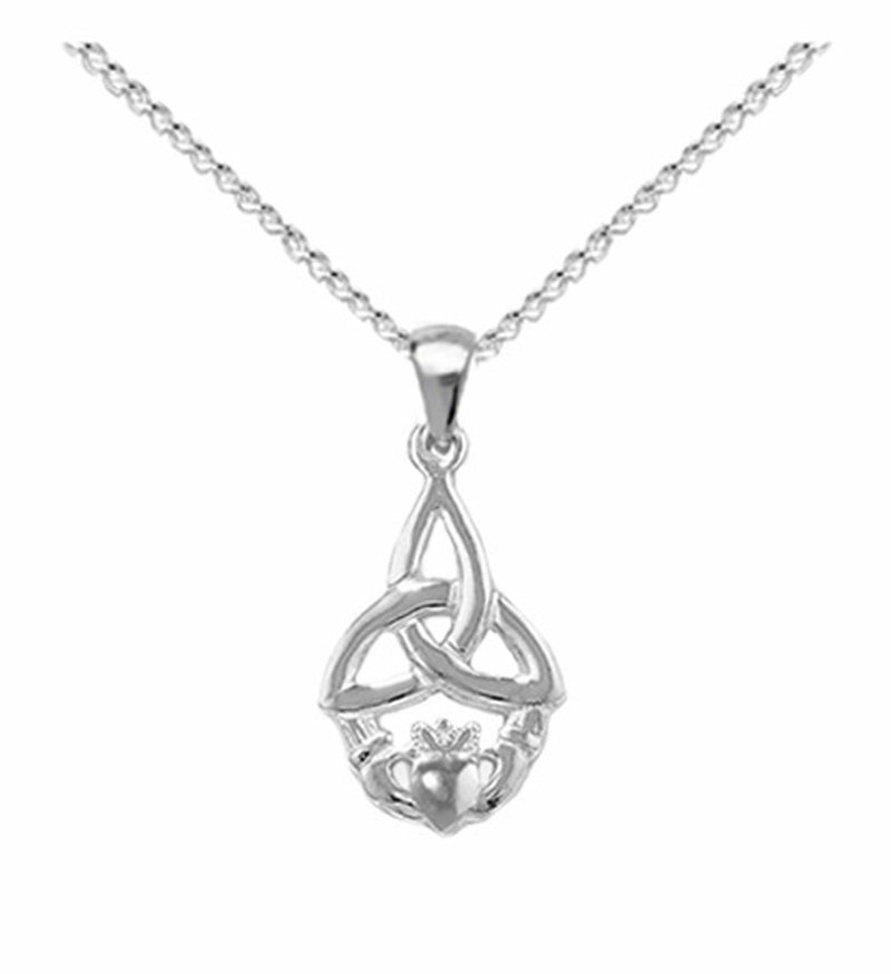 claddagh jewellery, trinity claddagh necklace 