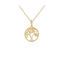small tree of life gold necklace 