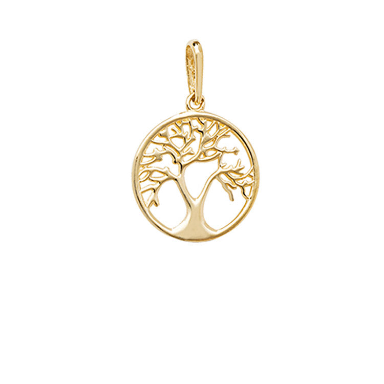 Small gold tree of life necklace 