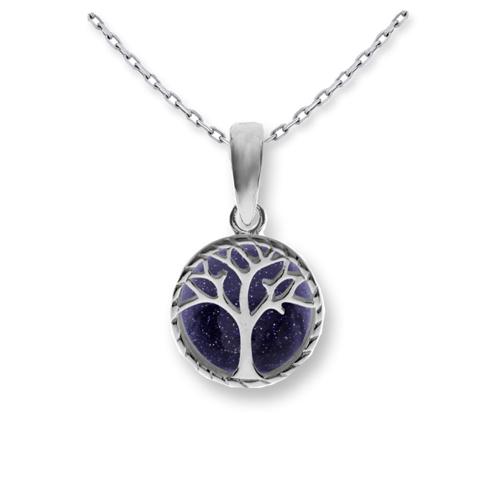 goldstone tree of life pendant necklace 