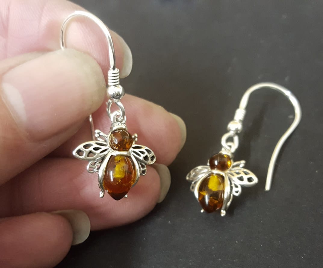 Honey bee earrings 