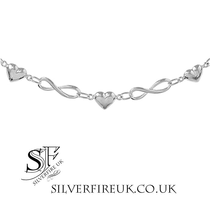 Goldsmiths 18ct White Gold 1.00ct Knot Infinity Bracelet BA4077DH18KW |  Goldsmiths