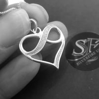 infinity heart necklace stardust 