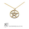 gold pentagram necklace 2cm