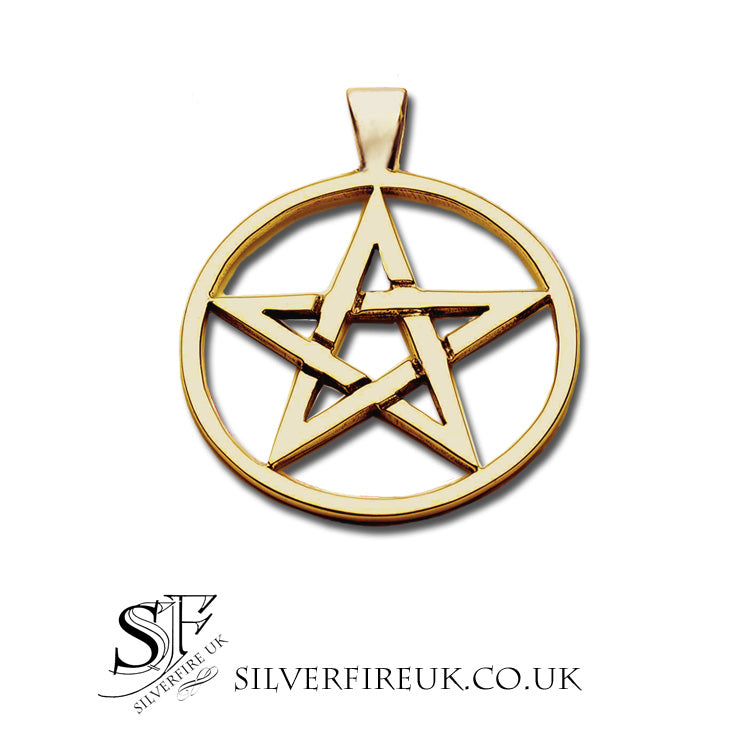 Gold shop pentacle pendant