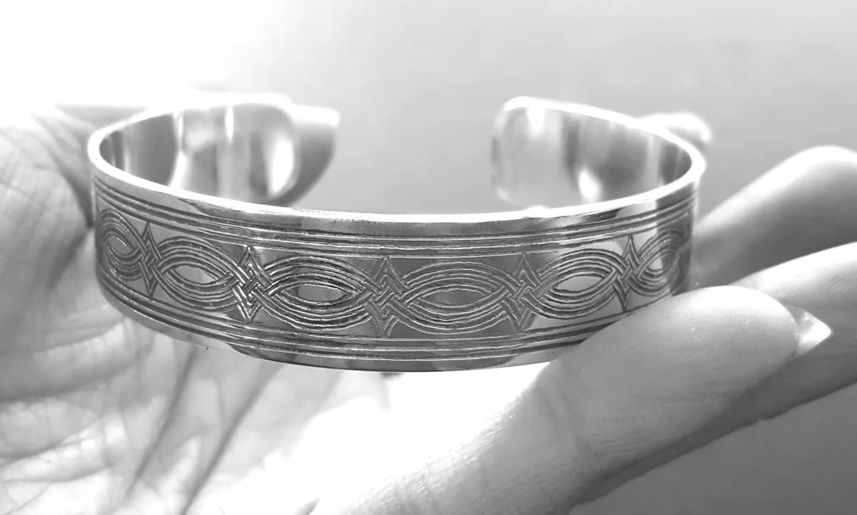 Mens Large Sterling Silver Cuff Bracelet | Navajo Handmade - FREE Shipping