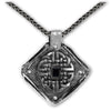 Mens Celtic necklace, Celtic shield knot 