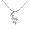 mermaid moon necklace  