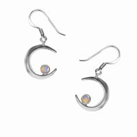 opal crescent moon earrings 