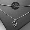 pentagram choker pagan necklace