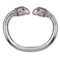 Ram's Head Bangle For Men (ancient design), Handmade Solid Silver