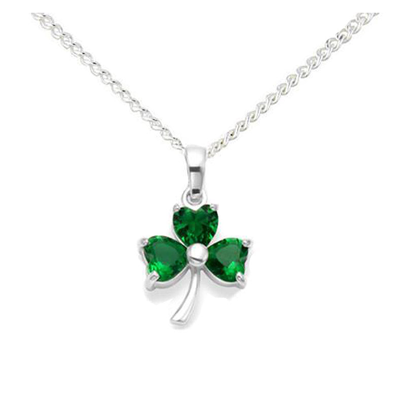 Irish Shamrock Celtic Necklace