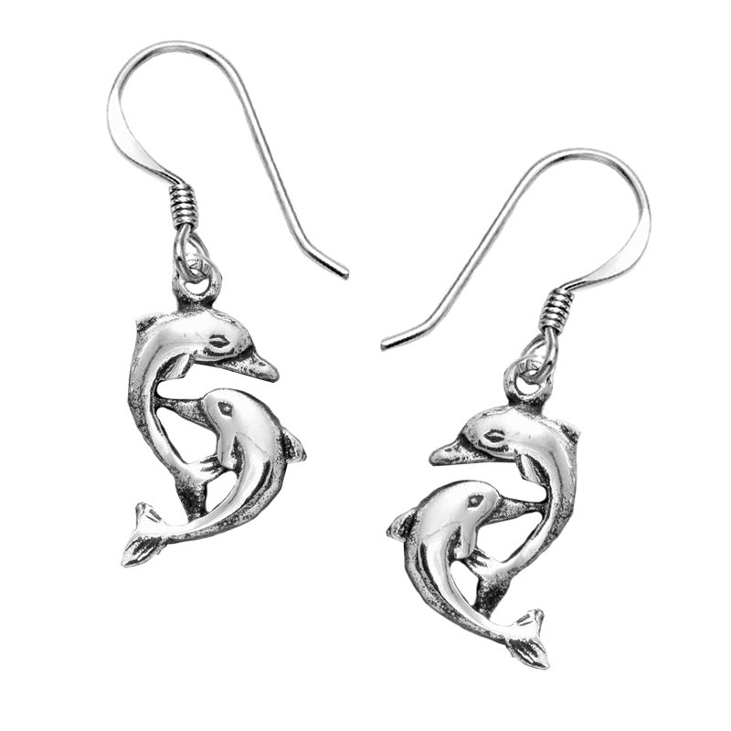 small dolphin earrings 