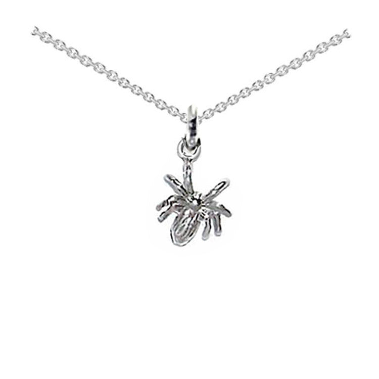 small spider necklace