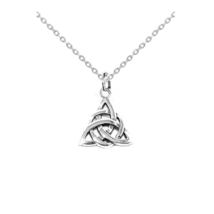 small triquetra necklace