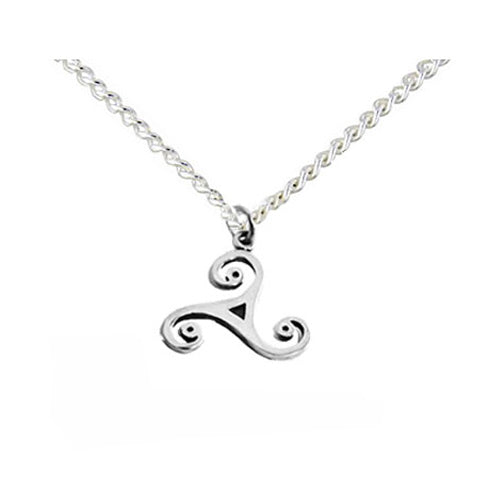 small triskele Celtic necklace 