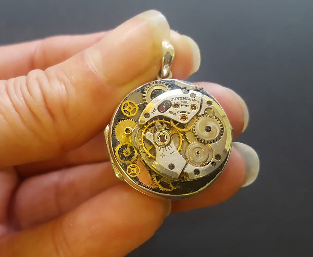 steampunk locket jewellery