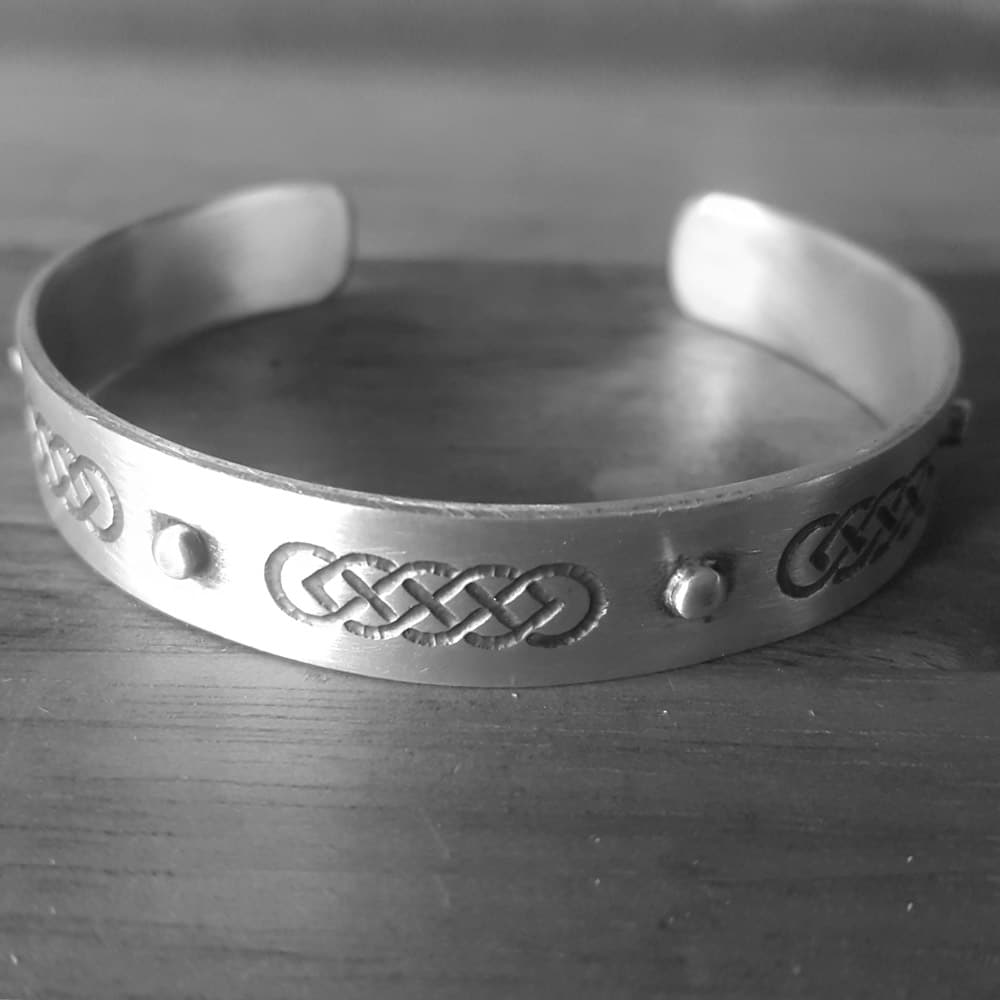 studded celtic bangle mens