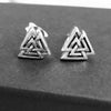 valknut viking earrings , odin  viking jewellery